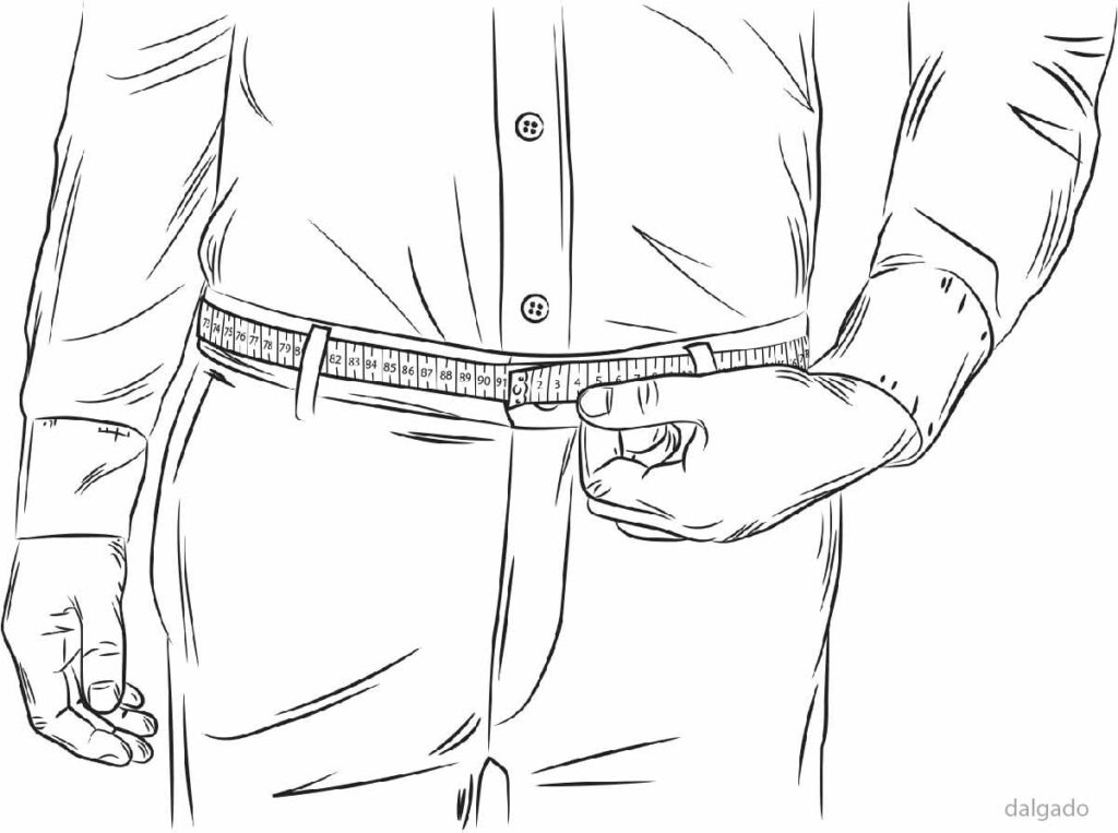 đo thắt lưng từ size quần