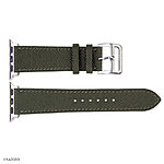 Apple Watch Band 41mm 40mm 38mm Premium Epsom Calf Leather Midnight Green
