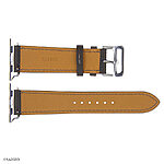 Apple Watch Band 41mm 40mm 38mm Premium Epsom Calf Leather Midnight Green - Image 3