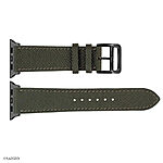 Apple Watch Band 41mm 40mm 38mm Premium Epsom Calf Leather Midnight Green - Image 4