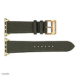 Apple Watch Band 41mm 40mm 38mm Premium Epsom Calf Leather Midnight Green - Image 6
