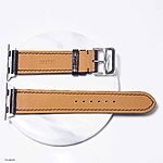 Apple Watch Bands 41mm 40mm 38mm Classic Black Leather - Image 3