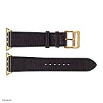 Apple Watch Bands 41mm 40mm 38mm Classic Black Leather - Image 5
