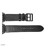 Apple Watch Band 41mm 40mm 38mm Black Vintage Leather - Image 4