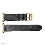 Apple Watch Band 41mm 40mm 38mm Black Vintage Leather - Image 5