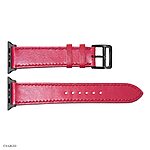 Apple Watch Band 41mm/40mm/38mm Red Leather Classic Style - Image 4