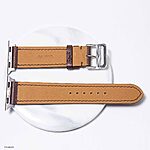 Apple Watch Band 41mm 40mm 38mm Brown Leather Classic Style - Image 3