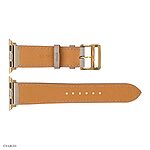 Apple Watch Band 41mm 40mm 38mm Nude Leather Classic Style - Image 7