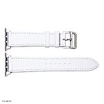 Apple Watch 41mm/40mm/38mm White Leather Classic Band