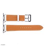 Apple Watch 41mm/40mm/38mm White Leather Classic Band - Image 3
