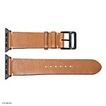 Apple Watch Band 41mm 40mm 38mm Vintage Yellow Cow Leather - Image 4
