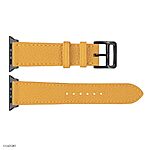 Apple Watch Band 41mm 40mm 38mm Classic Yellow Leather - Image 4