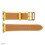 Apple Watch Band 41mm 40mm 38mm Classic Yellow Leather - Image 7