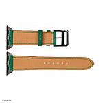 Apple Watch Strap 41mm 40mm 38mm Classic Green Leather - Image 5