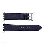 Apple Watch Band 41mm 40mm 38mm Classic Navy Blue Leather