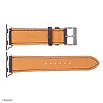 Apple Watch Band 49mm 45mm 44mm, Premium EPSOM Calf Leather in Brown - Image 3