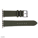 Apple Watch Band 49mm 45mm 44mm Premium Epsom Leather in Midnight Green