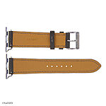 Apple Watch Band 49mm 45mm 44mm Premium Epsom Leather in Midnight Green - Image 3