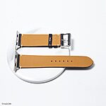 Apple Watch Band 49mm 45mm 44mm Black Leather Vintage Style - Image 3