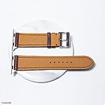 Apple Watch Leather Band 49mm 45mm 44mm in Brown Classic Style - Image 3