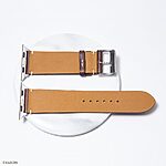 Apple Watch 49mm 45mm 44mm Leather Band in Brown Vintage Style - Image 3