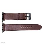 Apple Watch 49mm 45mm 44mm Leather Band in Brown Vintage Style - Image 4