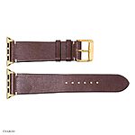 Apple Watch 49mm 45mm 44mm Leather Band in Brown Vintage Style - Image 5