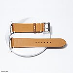 Apple Watch Strap 49mm/45mm/44mm – Vintage Yellow Cow Leather - Image 3