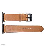Apple Watch Strap 49mm/45mm/44mm – Vintage Yellow Cow Leather - Image 4