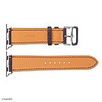 Apple Watch Strap 41mm 40mm 38mm Premium Epsom Calfskin Brown - Image 3