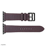 Apple Watch Strap 41mm 40mm 38mm Premium Epsom Calfskin Brown - Image 4