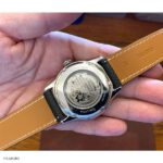 Premium Epsom Calf Leather Watch Strap in Midnight Green – Slim Flat Design with White Stitching, 22mm - Image 3