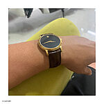 MOVADO Classic Brown Crocodile Leather Watch Band
