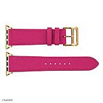 Apple Watch Band 41mm 40mm 38mm Pink Lotus Leather Classic Style - Image 6