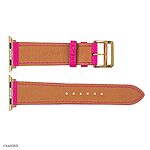 Apple Watch Band 41mm 40mm 38mm Pink Lotus Leather Classic Style - Image 7