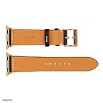Apple Watch Band 49mm 45mm 44mm Black Leather Vintage Thread - Image 7