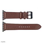 Apple Watch Band 49mm 45mm 44mm Leather Brown Vintage Thread Style - Image 4