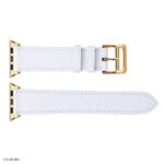 Apple Watch Strap 41mm 40mm 38mm Premium EPSOM Cowhide in Pure White - Image 6