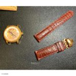 Đông Hồ OGIVAL Crocodile Leather Strap in Red-Brown Classic Style