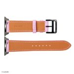 Apple Watch Band 41mm 40mm 38mm Premium Pink EPSOM Leather - Image 5