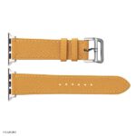 Apple Watch Band 41mm 40mm 38mm Premium Epsom Calf Leather Yellow - Image 2