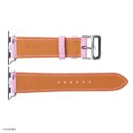 Apple Watch Band 41mm 40mm 38mm Premium Pink EPSOM Leather - Image 3