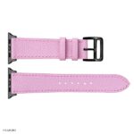 Apple Watch Band 41mm 40mm 38mm Premium Pink EPSOM Leather - Image 4