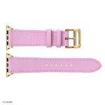 Apple Watch Band 41mm 40mm 38mm Premium Pink EPSOM Leather - Image 6