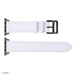 Apple Watch Strap 41mm 40mm 38mm Premium EPSOM Cowhide in Pure White - Image 4