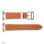 Apple Watch Strap 41mm 40mm 38mm Premium EPSOM Cowhide in Pure White - Image 7