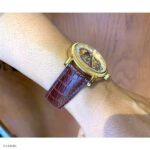 Đông Hồ OGIVAL Crocodile Leather Strap in Red-Brown Classic Style - Image 4