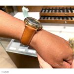 18mm Classic Yellow Cowskin Leather Watch Strap - Image 3