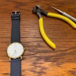 Premium Epsom Calf Leather Watch Strap in Navy Blue, Flat Thin, 22mm - Image 4