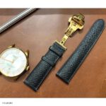 Premium Epsom Calf Leather Watch Strap, Black, 22mm - Image 4